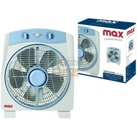 MAX VENTILATORE DA TAVOLO QUADRATO BOX FAN CON TIMER MAX VENTILATORE DA TAVOLO QUADRATO BOX FAN CON TIMER