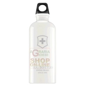 SIGG BOTTIGLIA BORRACCIA IN ALLUMINIO BIANCA SWISS EMBLEM SI SC60.01 LT. 0,6 SIGG BOTTIGLIA BORRACCIA IN ALLUMINIO BIANCA SWISS EMBLEM SI