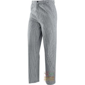 PANTALONE DA CUOCO 100% COTONE  COLORE BIANCO NERO  TG  S XXL PANTALONE DA CUOCO 100% COTONE COLORE BIANCO NERO TG S XXL
