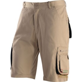 BERMUDA 65% POLIESTERE 35% COTONE MULTITASCHE  COLORE KAKI NERO  TG  S XXXL BERMUDA 65% POLIESTERE 35% COTONE MULTITASCHE COLORE KAKI NERO