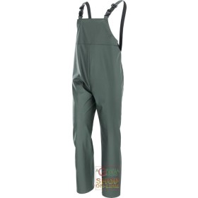 PANTALONE CON PETTORINA IN POLIURETANO PVC 300 GR MQ  COLORE VERDE  TG  M XXL PANTALONE CON PETTORINA IN POLIURETANO PVC 300 GR MQ COLORE