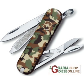 VICTORINOX CLASSIC SD COLTELLINO PORTACHIAVI MULTIUSO COLORE MIMETICO MM. 58 VICTORINOX CLASSIC SD COLTELLINO PORTACHIAVI MULTIUSO COLORE