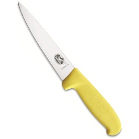 VICTORINOX COLTELLO SCANNARE A PUNTA CON MANICO IN FIBROX GIALLO CM. 14 COD. 5.5608.14 VICTORINOX COLTELLO SCANNARE A PUNTA CON MANICO IN FIBROX