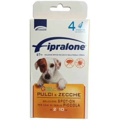 Fipralone antiparassitario pulci e zecche spot-on cane 2 - 10