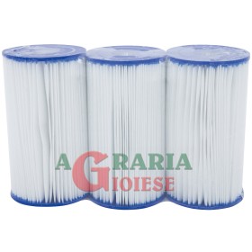 Bestway 58418 Set 3 Cartucce ricambio filtro piscina fuori terra Filter Cartridge IV Bestway 58418 Set 3 Cartucce ricambio filtro piscina fuori