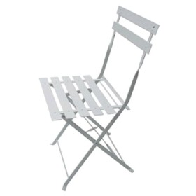 SEDIA PIEGHEVOLE BIANCA A LISTERELLI CM. 41X46X80 SEDIA PIEGHEVOLE BIANCA A LISTERELLI CM. 41X46X80