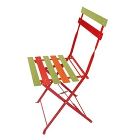 SEDIA PIEGHEVOLE MULTICOLOR A LISTERELLI CM. 41X46X80 SEDIA PIEGHEVOLE MULTICOLOR A LISTERELLI CM. 41X46X80