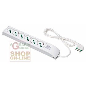 FME ART.410200 MULTIPRESA FIDO 6P BIPASSO CON SCHOKO E INTERRUTTORE FME ART.410200 MULTIPRESA FIDO 6P BIPASSO CON SCHOKO E