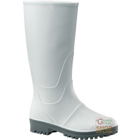 GINOCCHIO IN PVC NITRILE  SUOLA GRIGIA  UOMO  COLORE BIANCO  TG  36 46 GINOCCHIO IN PVC NITRILE SUOLA GRIGIA UOMO COLORE BIANCO TG 36