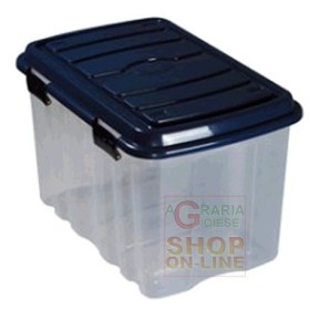 BOX CASSA IN PLASTICA CON COPERCHIO E RUOTE LT. 54 BOX CASSA IN PLASTICA CON COPERCHIO E RUOTE LT. 54