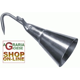 CAMPANA SPELAMAIALI CON GANCIO ACCIAIO INOX SENZA MOLLA CAMPANA SPELAMAIALI CON GANCIO ACCIAIO INOX SENZA MOLLA