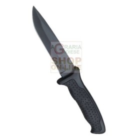 CROSSNAR PUGNALE MANICO IN GOMMA ANTISCIVOLO LAMA ACCIAIO 420 CROMATO CM. 14,5 CROSSNAR PUGNALE MANICO IN GOMMA ANTISCIVOLO LAMA ACCIAIO 420