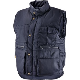 GILET ANNECY IN COTONE E POLIESTERE BLU MULTITASCHE TAGLIA DA S - 3XL GILET ANNECY IN COTONE E POLIESTERE BLU MULTITASCHE TAGLIA DA S