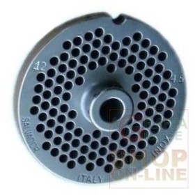PIASTRA IN ACCIAIO INOX PER TRITACARNE 12 FORO  4,5 PIASTRA IN ACCIAIO INOX PER TRITACARNE 12 FORO 4,5