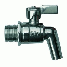 RUBINETTO INOX PER CONTENITORE 1/2 A LEVA GR. 1/2 poll. RUBINETTO INOX PER CONTENITORE 1/2 A LEVA GR. 1/2 poll.