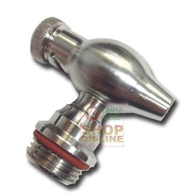 RUBINETTO INOX PER CONTENITORE 1/2 POLLICE A VITE SALVAGOCCIA RUBINETTO INOX PER CONTENITORE 1/2 POLLICE A VITE SALVAGOCCIA