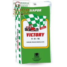 VICTORY CONCIME ORGANO MINERALE AD ALTO DI CARBONIO ORGANICO UMIFICATO NPK 4.8.16 KG. 25 VICTORY CONCIME ORGANO MINERALE AD ALTO DI CARBONIO ORGANICO