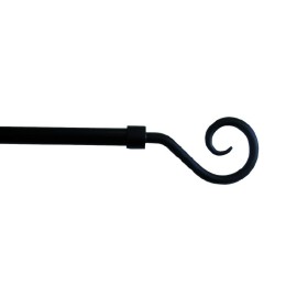 BASTONE PER TENDE FERRO KIT ANTRACITE PUNTA RICCIOLO CM. 180 BASTONE PER TENDE FERRO KIT ANTRACITE PUNTA RICCIOLO CM. 180