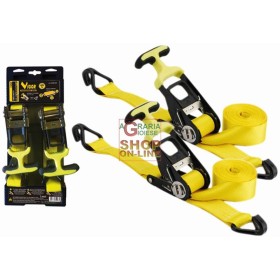VIGOR FASCE CON CRICCHETTI  PORTATA MT.  5 KG. 400 DUE PEZZI VIGOR FASCE CON CRICCHETTI PORTATA MT. 5 KG. 400 DUE PEZZI