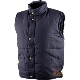 GILET COTONE POLIESTERE  IMBOTTITO  COLORE BLU  TG  S M L XL XXL XXXL GILET COTONE POLIESTERE IMBOTTITO COLORE BLU TG S M L XL XXL