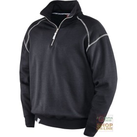 FELPA 65% POLIESTERE 35% COTONE GR  290 MQ  COLLO A LUPETTO  COLORE NERO  TG  S XXXL FELPA 65% POLIESTERE 35% COTONE GR 290 MQ COLLO A LUPETTO