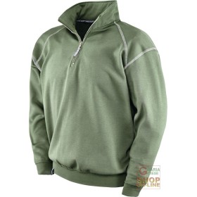 FELPA 65% POLIESTERE 35% COTONE GR  290 MQ  COLLO A LUPETTO  COLORE VERDE  TG  S XXXL FELPA 65% POLIESTERE 35% COTONE GR 290 MQ COLLO A LUPETTO