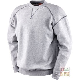 FELPA GIROCOLLO 65% POLIESTERE 35% COTONE GR  290 MQ  COLORE GRIGIO  TG  S XXXL FELPA GIROCOLLO 65% POLIESTERE 35% COTONE GR 290 MQ COLORE