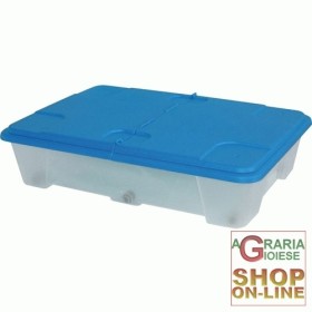 CASSETTO IN PVC SOTTOLETTO CON RUOTE E COPERCHIO CM. 60X40X37H CASSETTO IN PVC SOTTOLETTO CON RUOTE E COPERCHIO CM. 60X40X37H