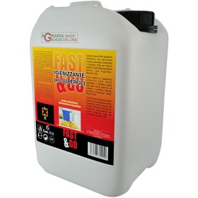 IGIENIZZANTE LIQUIDO NEW FAST PER SUPERFICI  A BASE DI SALI QUATERNARI E DI AMMONIO LT. 5 IGIENIZZANTE LIQUIDO NEW FAST PER SUPERFICI A BASE DI SALI