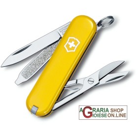 VICTORINOX CLASSIC SD COLTELLINO PORTACHIAVI MULTIUSO COLORE GIALLO MM. 58 VICTORINOX CLASSIC SD COLTELLINO PORTACHIAVI MULTIUSO COLORE