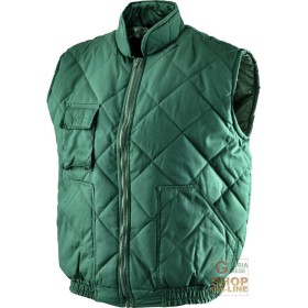 GILET COTONE POLIESTERE  COLORE VERDE  TG  S M L XL XXL XXXL GILET COTONE POLIESTERE COLORE VERDE TG S M L XL XXL XXXL