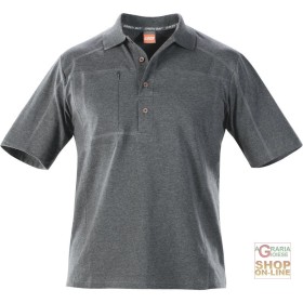 MAGLIETTA POLO 95% COTONE  5% SPANDEX  MANICA CORTA  COLORE GRIGIO SCURO  TG  S XXL MAGLIETTA POLO 95% COTONE 5% SPANDEX MANICA CORTA COLORE GRIGIO