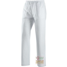 PANTALONE USO MEDICO 100% COTONE  COLORE BIANCO  TG  XS XXL PANTALONE USO MEDICO 100% COTONE COLORE BIANCO TG XS XXL