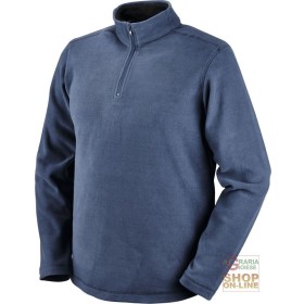 PILE IN POLIESTERE CON COLLO A LUPETTO  MICROPILE  COLORE BLU  TG  S XXXL PILE IN POLIESTERE CON COLLO A LUPETTO MICROPILE COLORE BLU TG