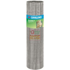RETE CAVALLINO RABBIT ZINCATA 12,7X12,7 F0,9 MT. 5 H.CM. 100 RETE CAVALLINO RABBIT ZINCATA 12,7X12,7 F0,9 MT. 5 H.CM. 100