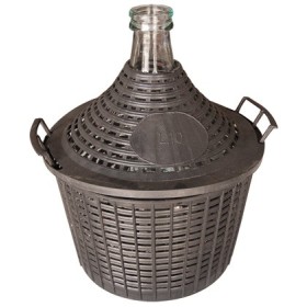 DAMIGIANA IN VETRO CON BOCCA STRETTA LT. 10 DAMIGIANA BOCCA STRETTA LT. 10
