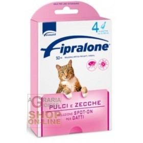 FIPRALONE SPOT-ONE ANTIPARASSITARIO PER GATTI 4 PIPETTE FIPRALONE SPOT-ONE ANTIPARASSITARIO PER GATTI 4 PIPETTE