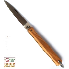 Fraraccio coltello sfilato tipo palermo manico olivo cm. 15 cod. 0399/915 Fraraccio coltello sfilato tipo palermo manico olivo cm. 15