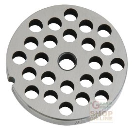 PIASTRA IN ACCIAIO INOX PER TRITACARNE 8 FORO 10 PIASTRA IN ACCIAIO INOX PER TRITACARNE 8 FORO 10