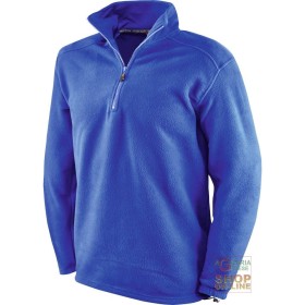 PILE 100% POLIESTERE CON COLLO A LUPETTO  COLORE BLU  TG  S XXL PILE 100% POLIESTERE CON COLLO A LUPETTO COLORE BLU TG S XXL