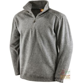PILE 100% POLIESTERE CON COLLO A LUPETTO  COLORE GRIGIO MELANGE  TG  S XXL PILE 100% POLIESTERE CON COLLO A LUPETTO COLORE GRIGIO MELANGE