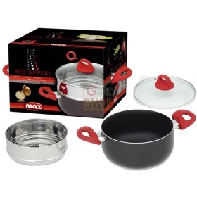 MAX VAPORIERA 3PZ 20CM RED APPEAL MAX VAPORIERA 3PZ 20CM RED APPEAL