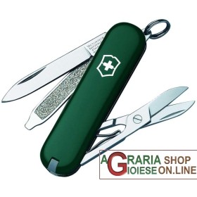 VICTORINOX CLASSIC SD COLTELLINO PORTACHIAVI MULTIUSO COLORE VERDE MM. 58 VICTORINOX CLASSIC SD COLTELLINO PORTACHIAVI MULTIUSO COLORE