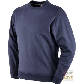 FELPA A GIROCOLLO MANICA LUNGA 50% COTONE 50% POLIESTERE  280 GR MQ  COLORE BLU  TG  M L XL XXL FELPA A GIROCOLLO MANICA LUNGA 50% COTONE 50% POLIESTERE 280 GR