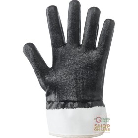 GUANTI IN TESSUTO DYNEEMA® PALMO E DORSO SPALMATI IN NITRILE  MANICHETTA IN TELA  TG  9 10  COLORE BIANCO NERO GUANTI IN TESSUTO DYNEEMA® PALMO E DORSO SPALMATI IN NITRILE