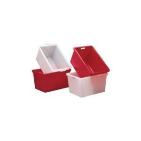 CASSA CESTA CHIUSA CM. 52 X 42 X 29 COLORE ROSSA LT. 50 CASSA CESTA CHIUSA CM. 52 X 42 X 29 COLORE ROSSA LT. 50