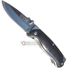 COLTELLO DA COLLEZIONE CON LAMA IN ACCIAIO INOX 440 MANICO IN COCOBORO COLTELLO DA COLLEZIONE CON LAMA IN ACCIAIO INOX 440 MANICO IN