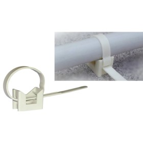 FASCETTE NYLON CON BASE PER TUBI DIAM.16-32 PZ.100 FASCETTE NYLON CON BASE PER TUBI DIAM.16-32 PZ.100