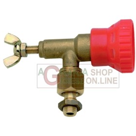 GETTO A GALLETTO TURBO REGOLABILE PER ATTACCO SU CANNA CON ATTACCO 1/4 GETTO A GALLETTO TURBO REGOLABILE PER ATTACCO SU CANNA CON