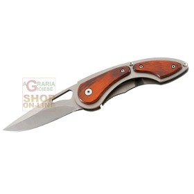 HERBERTZ COLTELLO CHIUDIBILE CON LAMA INOX E MANICO IMPUGNATURA LEGNO CM. 18 MOD. 216011 HERBERTZ COLTELLO CHIUDIBILE CON LAMA INOX E MANICO IMPUGNATURA